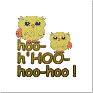 OWL HOO HOO Posters and Art